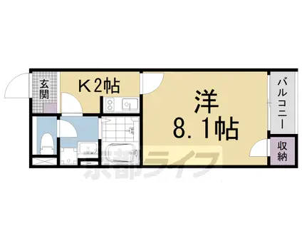 レオネクストスワンコートⅢ(1K/1階)の間取り写真