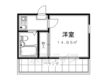 レオパレス伏見第3(1K/2階)の間取り写真