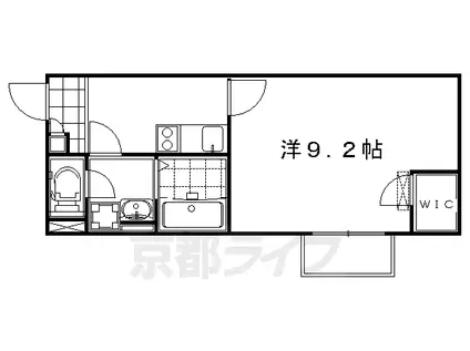 京阪電気鉄道宇治線 六地蔵駅(京阪) 徒歩9分 2階建 築13年(1K/1階)の間取り写真