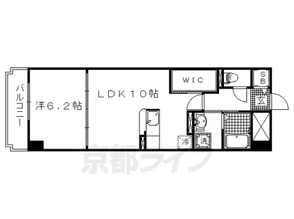 アビタシオンオンズアン(1LDK/1階)の間取り写真