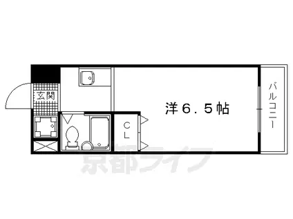 グランディール・フナダ(1K/4階)の間取り写真