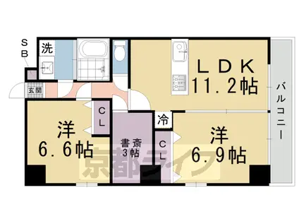 メイプルチハナ(2SLDK/2階)の間取り写真