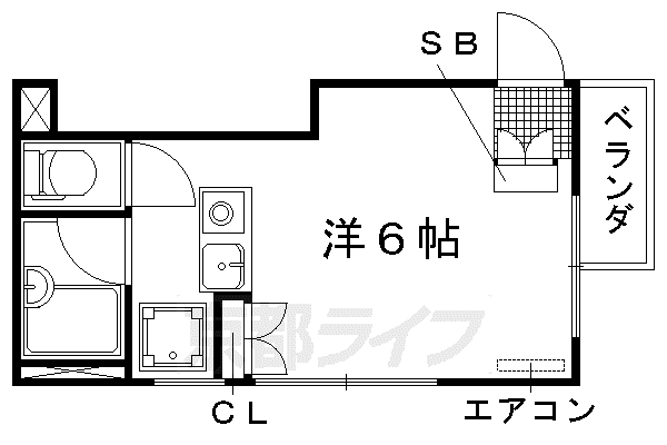 エレガンスマンション(ワンルーム/2階)の間取り写真