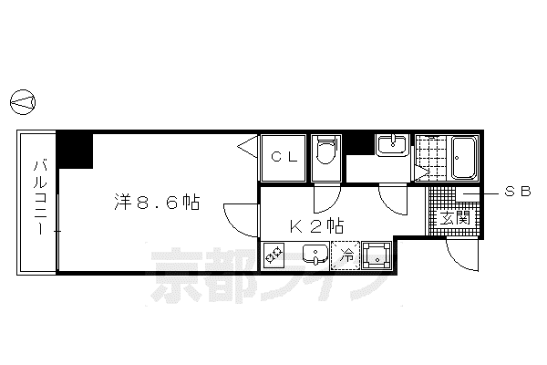 RESONANCE西陣(1K/3階)の間取り写真