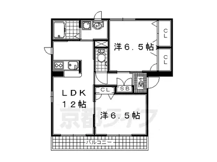 SHAMAISON CLASSET(1SLDK/2階)の間取り写真
