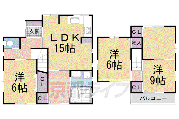 叡山電鉄 一乗寺駅 徒歩6分 2階建 築63年