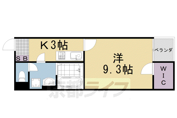 レオネクスト西芝(1K/2階)の間取り写真