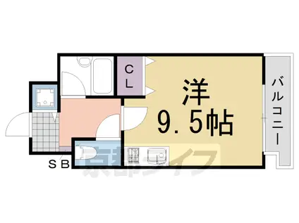 パサディナ・パーク(ワンルーム/8階)の間取り写真