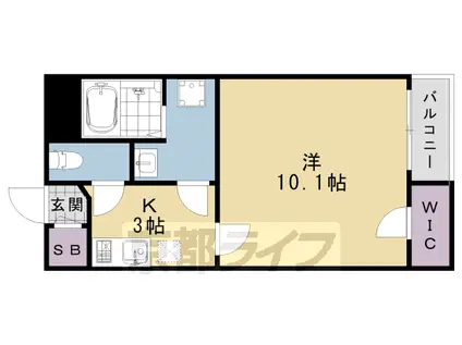 レオネクストMATSUO(1K/2階)の間取り写真