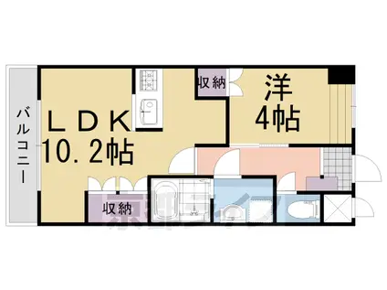 東海道本線 長岡京駅 徒歩29分 2階建 築16年(1LDK/2階)の間取り写真