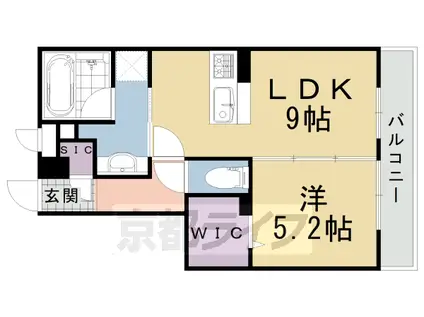 サンフラワーA(1LDK/2階)の間取り写真