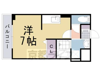 阪急電鉄京都線 西向日駅 徒歩15分 2階建 築11年(1K/2階)の間取り写真