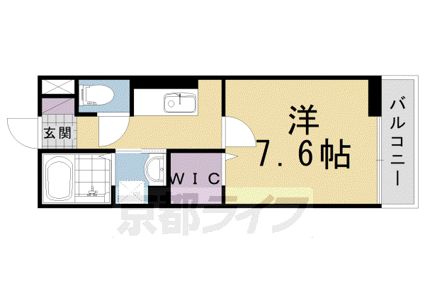 阪急電鉄京都線 西山天王山駅 徒歩7分 3階建 築10年(1K/1階)の間取り写真