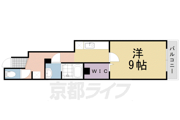 阪急電鉄京都線 東向日駅 徒歩10分 2階建 築10年(1K/1階)の間取り写真