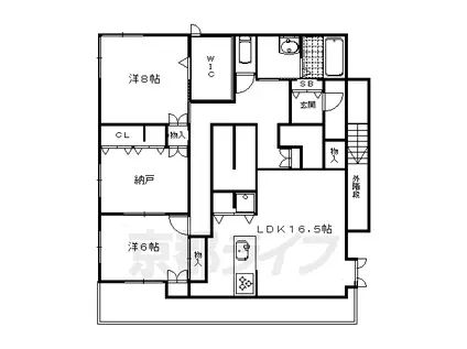東海道本線 長岡京駅 徒歩13分 2階建 築29年(2SLDK)の間取り写真