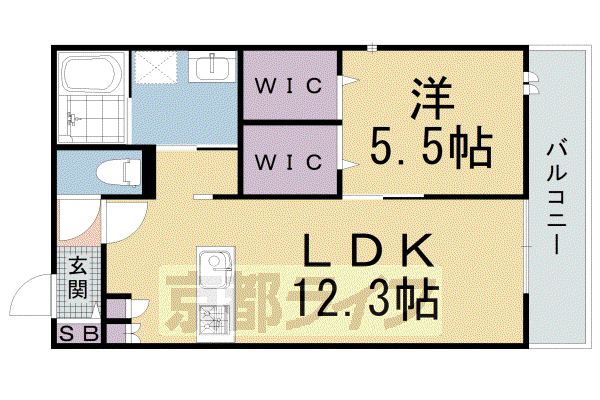 APPARTEMENT四季(1LDK/1階)の間取り写真