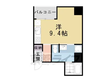 東海道本線 西大路駅 徒歩14分 6階建 築17年(ワンルーム/6階)の間取り写真