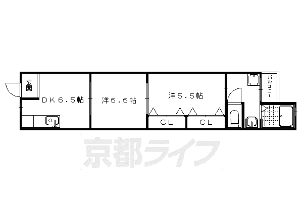 山陰本線 花園駅(京都) 徒歩5分 2階建 築35年