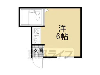 パイングローブ高辻(ワンルーム/3階)の間取り写真