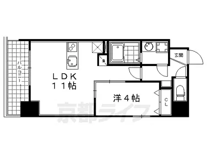 KRONACOURT烏丸御池(1LDK/5階)の間取り写真