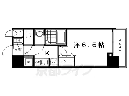 東海道本線 京都駅 徒歩7分 7階建 築11年(1K/2階)の間取り写真