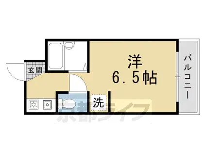 叡山電鉄 二軒茶屋駅(京都) 徒歩9分 4階建 築40年(1K/1階)の間取り写真