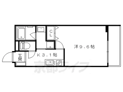 SAWARABI VILLA(1K/5階)の間取り写真