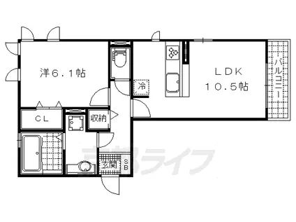 SEJOUR LUCE(1LDK/3階)の間取り写真