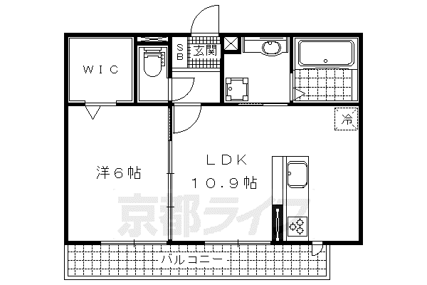 SEJOUR LUCE(1LDK/1階)の間取り写真