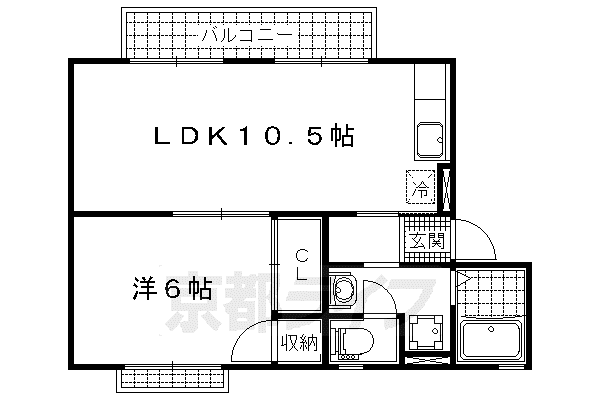 アラサンテコジマ(1LDK/2階)の間取り写真
