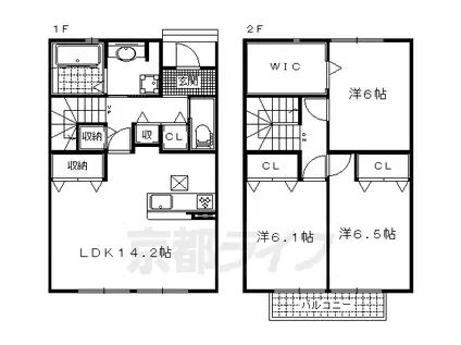 レーヴスクエア(3LDK/1階)の間取り写真