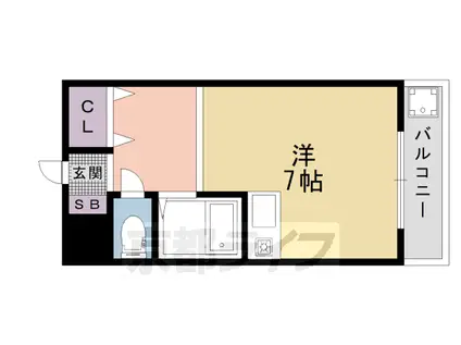 ハイツ大宮(ワンルーム/2階)の間取り写真