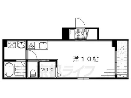 京阪電気鉄道京阪線 藤森駅 徒歩5分 2階建 築12年(1K/1階)の間取り写真