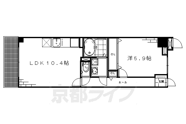 FUMMY COO(1LDK/1階)の間取り写真