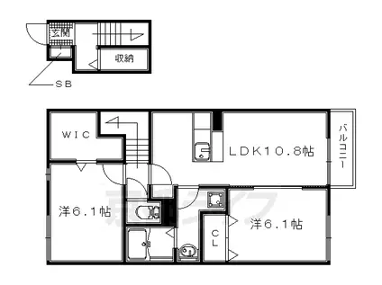 イルセット(2LDK/2階)の間取り写真