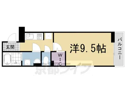 奈良線 ＪＲ小倉駅 徒歩6分 3階建 築4年(1K/1階)の間取り写真