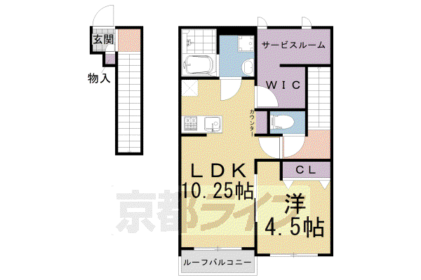 BELLE LEAD HIRAKI(1SLDK/2階)の間取り写真