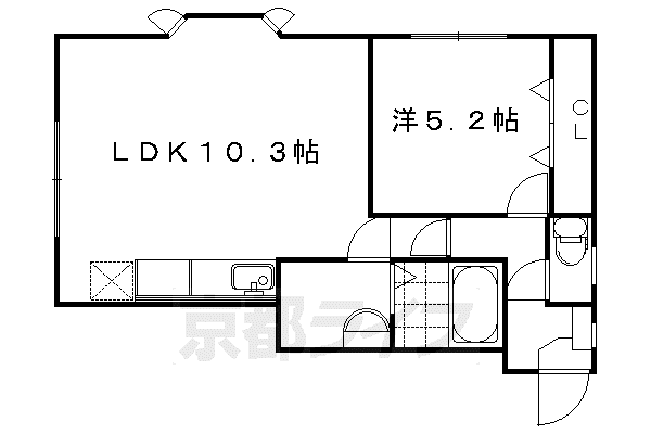 サンフォーレ(1LDK/2階)の間取り写真