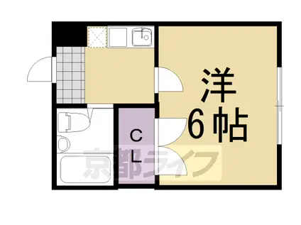 エトワール(1K/2階)の間取り写真