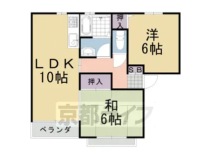 ALLURE CHIYOKAWA(2LDK/2階)の間取り写真