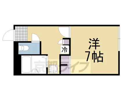レオパレス亀岡駅前(1K/1階)の間取り写真