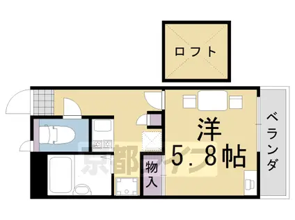 レオパレスMIHALU(1K/1階)の間取り写真