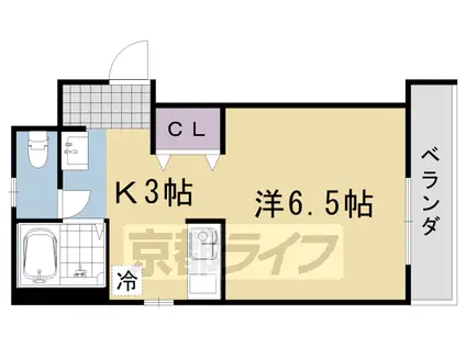 メゾンS&E(1K/1階)の間取り写真