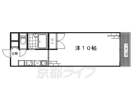 メゾンドプレミール(1K/4階)の間取り写真