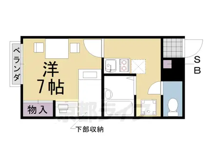 レオパレスジョイ大井(1K/1階)の間取り写真