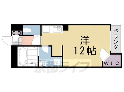 レオネクストイン園部(1K/2階)の間取り写真