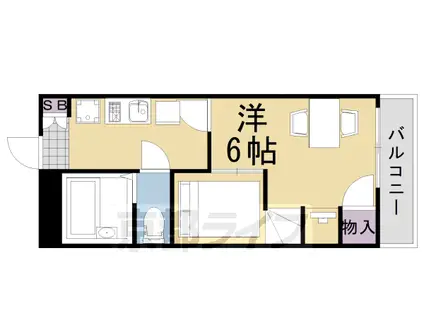 レオパレス華(1K/2階)の間取り写真