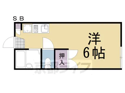 あねっくす弐番館(1K/1階)の間取り写真