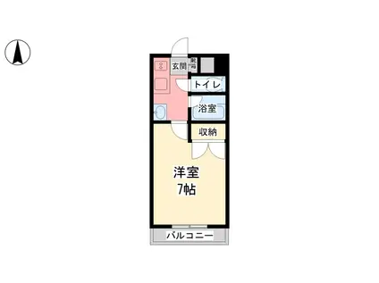 参川第5マンション(1K/2階)の間取り写真