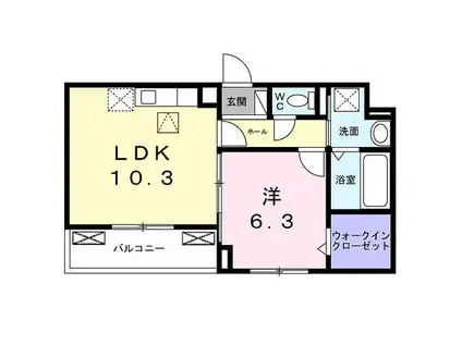 GLANZ CLKⅡ(1LDK/1階)の間取り写真